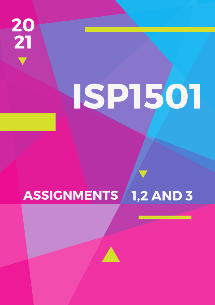 LSP1501 Assignments 1,2 and 3