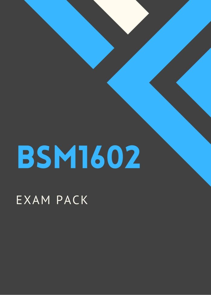 BSM1602: Exam Pack