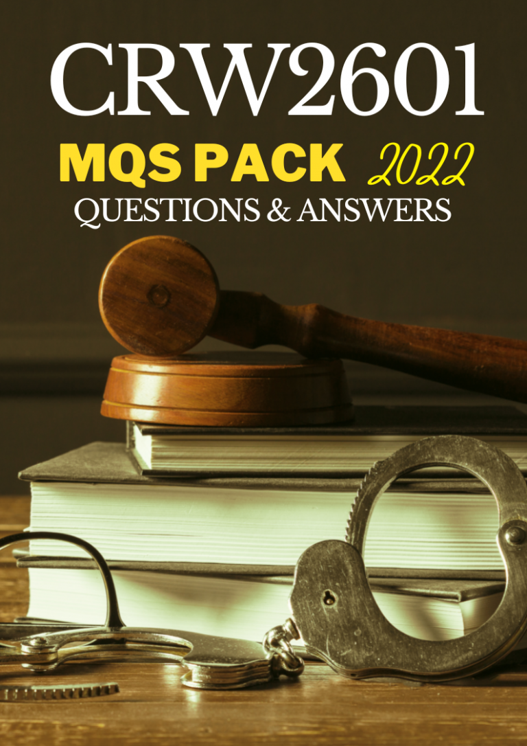 CRW2601 | LATEST Questions and Answers Pack | www.studypass.co.za