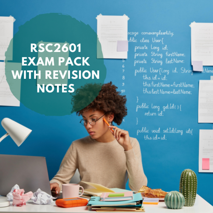  RSC2601 Exam Questions & Answers Pack with revision notes!