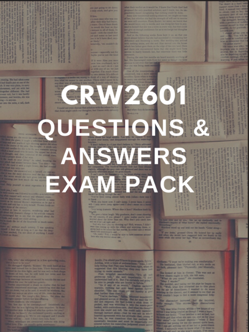 Crw2601 Revision Pack Www Studypass Co Za
