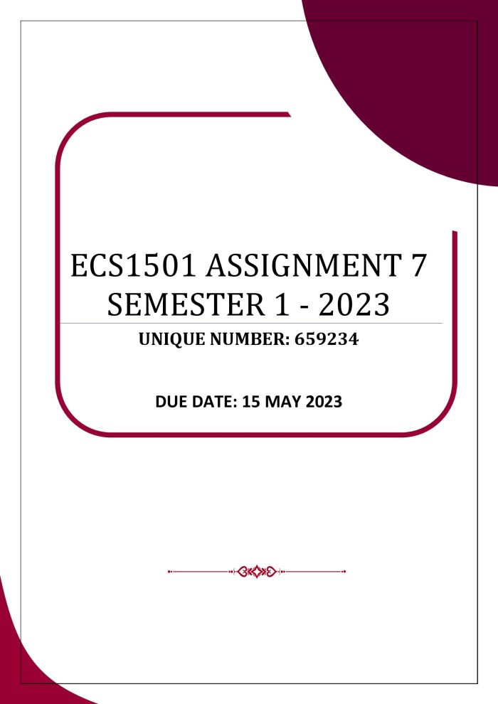 ecs1501 assignment 7 answers pdf