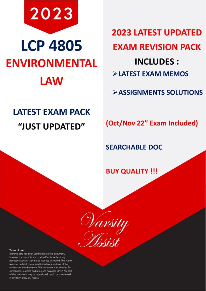 LCP4805-"2024" Exam Pack⭐⭐⭐⭐⭐Past Memos/Assignments Buy Quality !! 💯Searchable doc ⭐⭐⭐⭐⭐