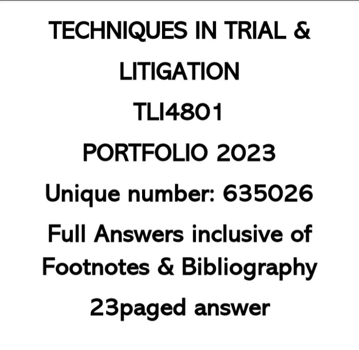 23 paged TL14801 635026 PORTFOLIO 2023 FULL ANSWERS FOOTNOTES AND BIBLIOGRAPHY