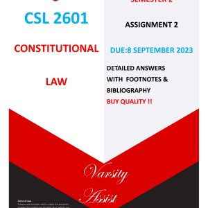 CSL2601-2023-Semester 2 -Assignment 2-Due : 9 Sep 2023- Detailed Answers Footnotes & Bibliography Inc💯