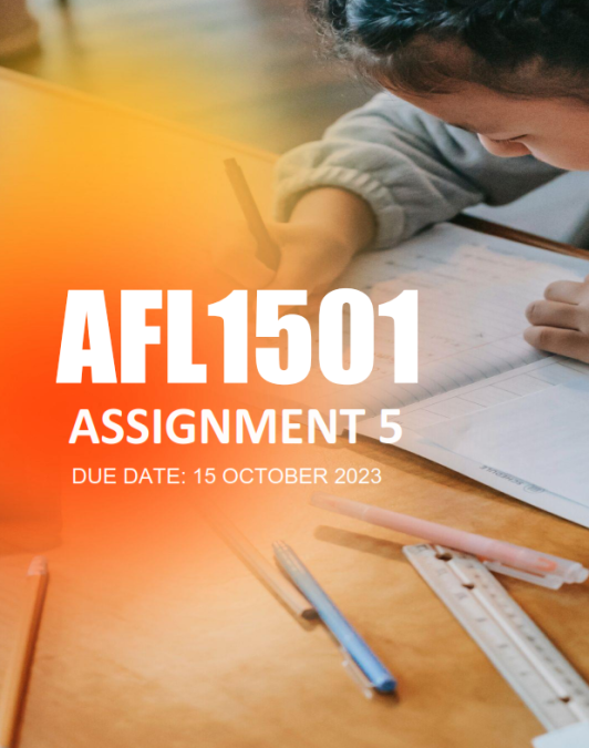 Afl1501 Assignment 5 Semester 2 Due 15 October 2023 Studypass