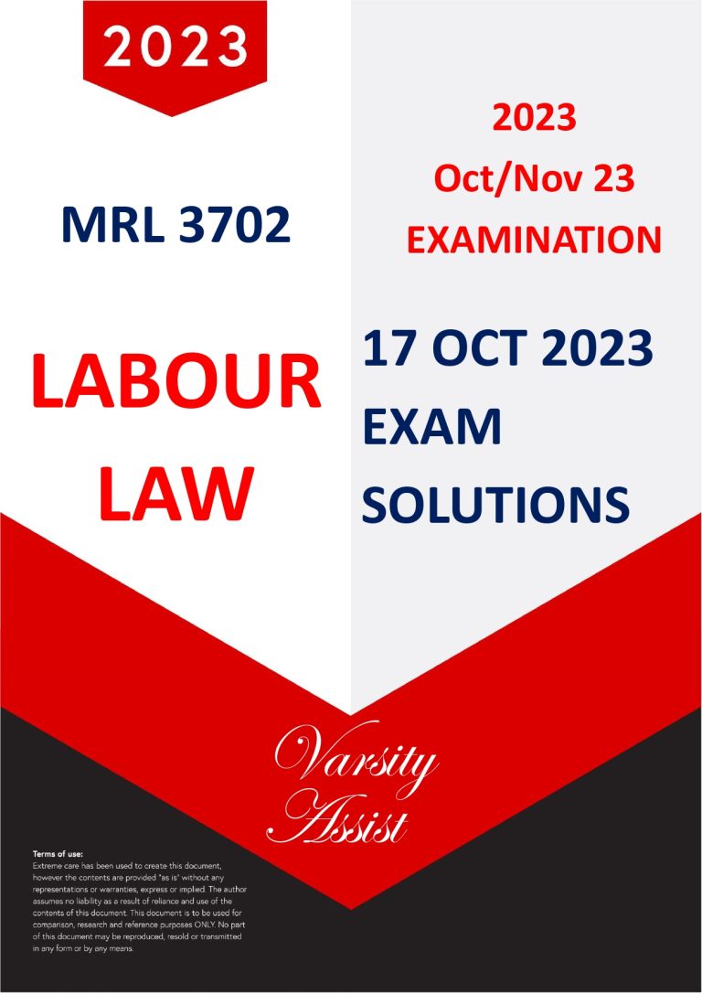 MRL3702 -"2023" OCT EXAM/PORTFOLIO ANSWERS ⭐⭐⭐⭐⭐DUE 17 OCT 2023 (With ...