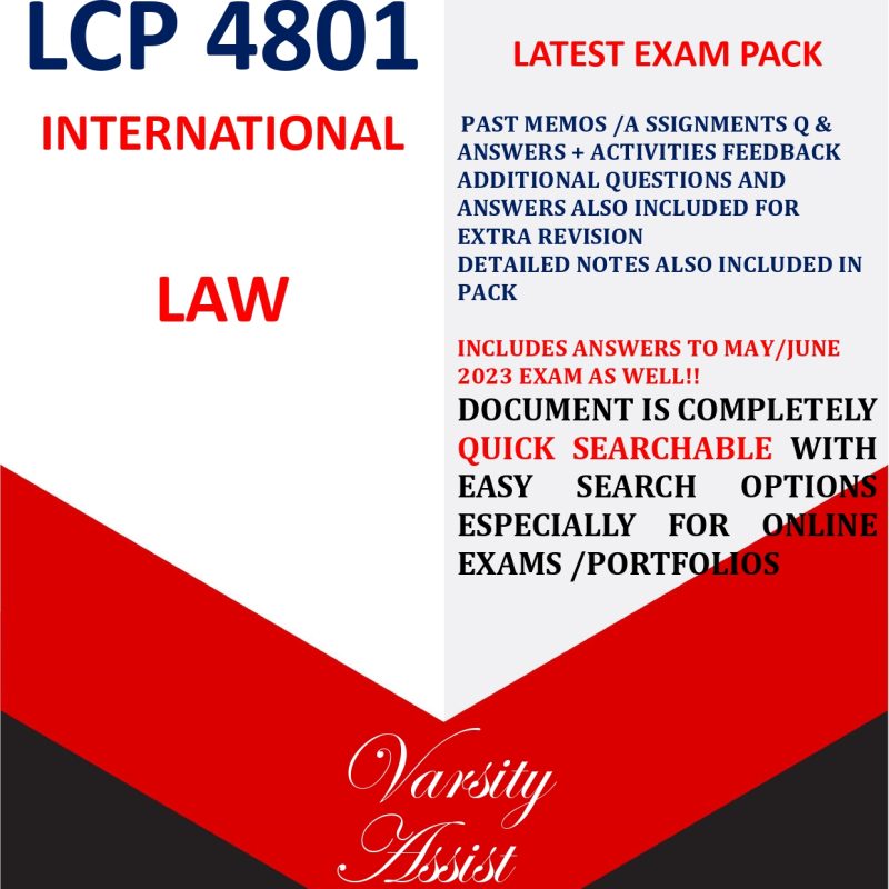 LCP4801 - International law Find over 10,000 study notes, exam revision ...
