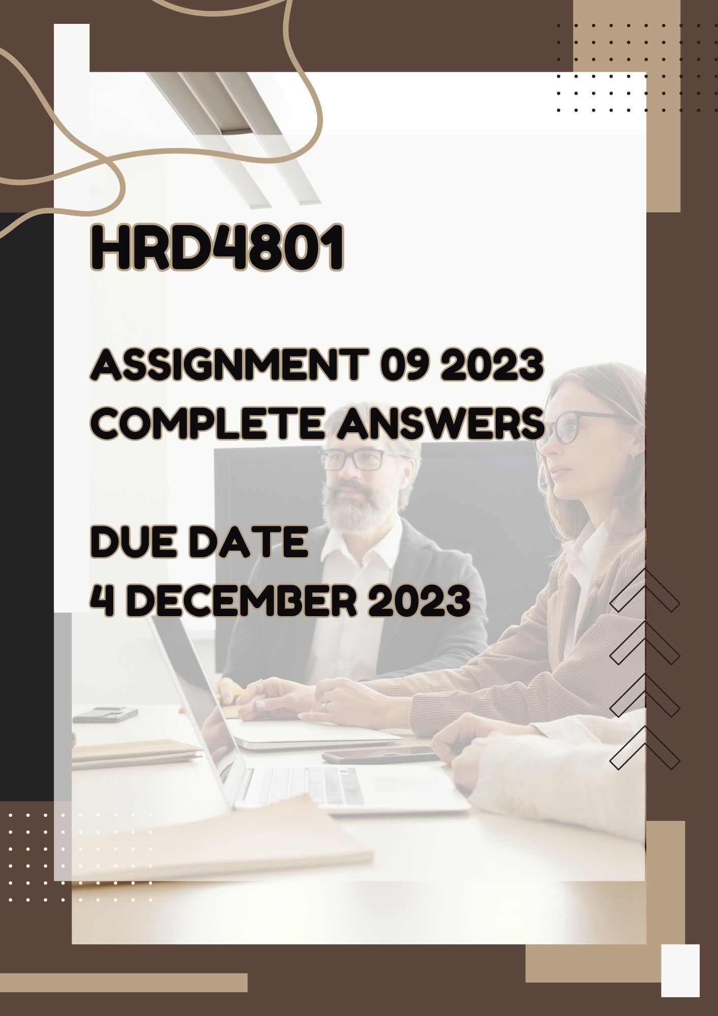 HRD4801 Assignment 09 2023 Complete Answers - Due Date 04 December 2023 (Complete Answers)