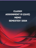 CLA1501 ASSIGNMENT
