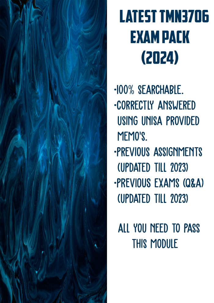 TMN3706 Latest Exam Pack 2024