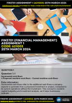 FIN3701 – Financial Management