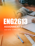 ENG2613 Assignment Answers