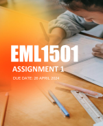 EML1501 Assignment 1