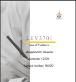 LEV3701 ASSIGNMENT 1 ANSWERS SEMESTER 1 2024