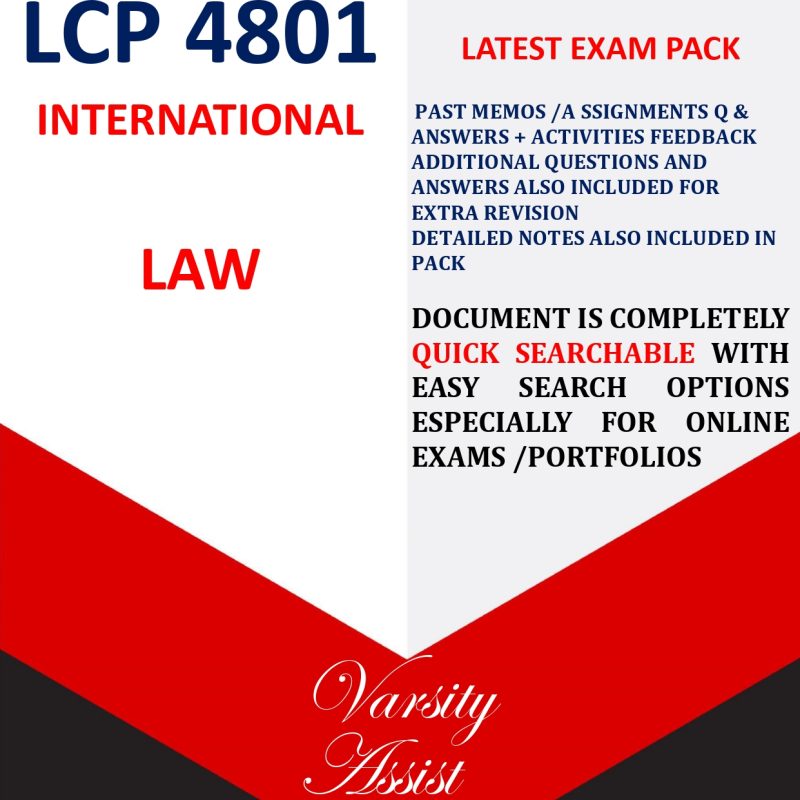 LCP4801 - International law Find over 10,000 study notes, exam revision ...