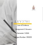 LEV3701 ASSIGNMENT 2 SOLUTIONS SEMESTER 1 2024