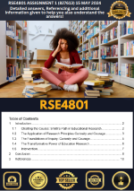RSE4801 Assignment 1 answers