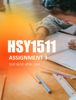 HSY1511 Assignment 3 Semester 1 2024