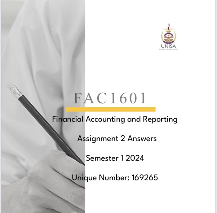 FAC1601 ASSIGNMENT 02 SOLUTIONS,SEMESTER 1 ,2024