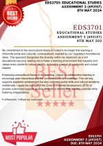 EDS3701 Educational studies Assignment 2