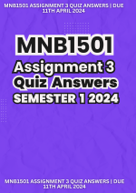 MNB1501 Assignment 3