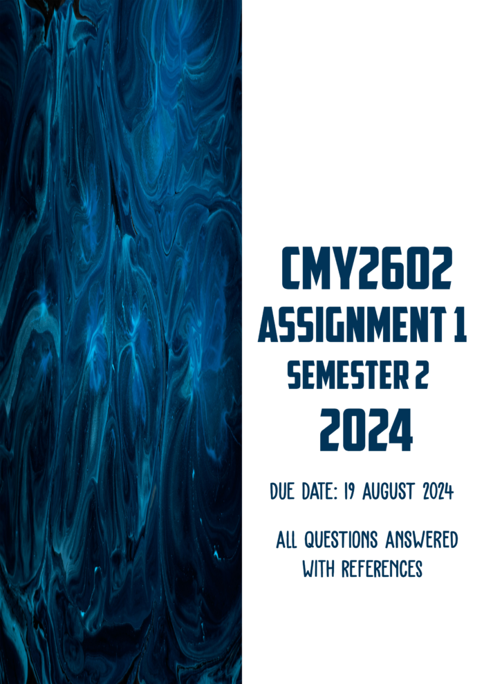 CMY2602 Assignment 1 Answers