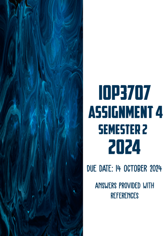 IOP3707 Assignment 4