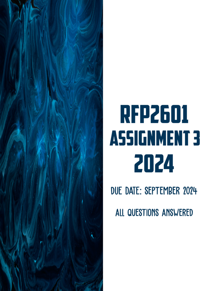 RFP2601 Assignment 3