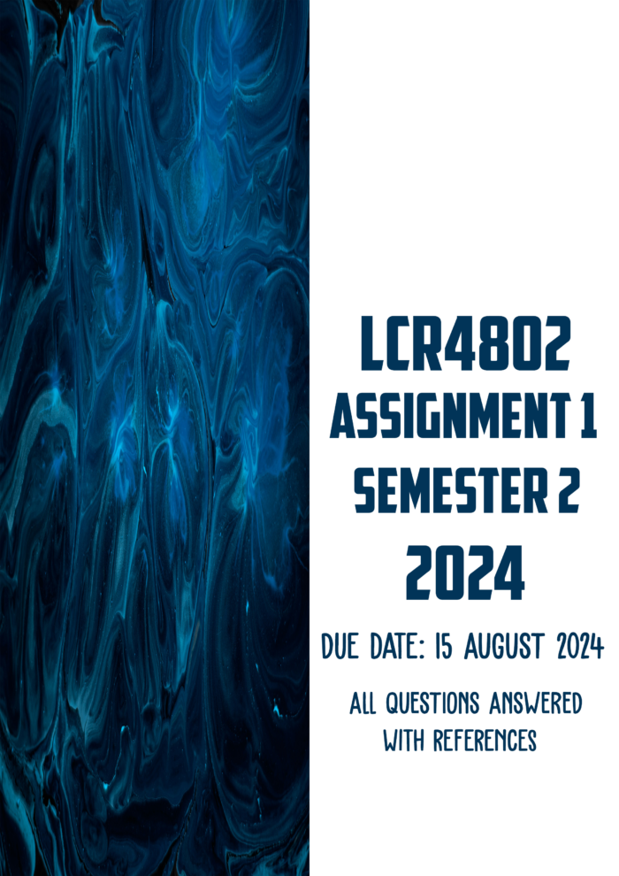 LCR4802 Assignment 1