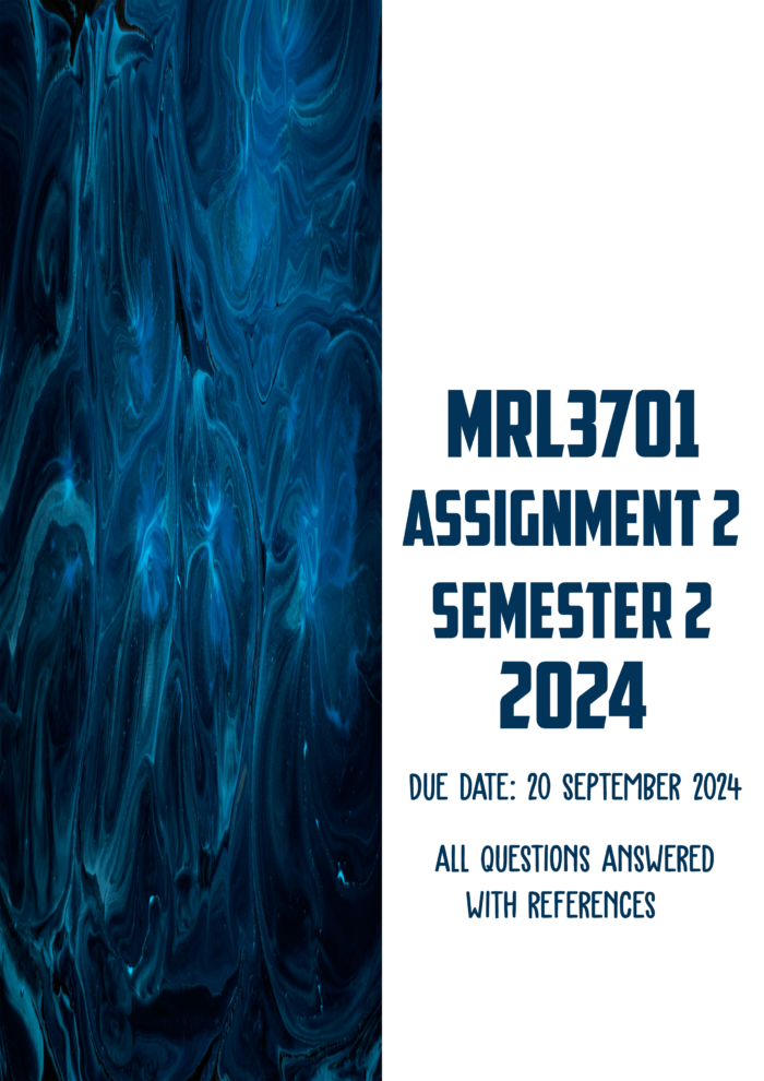 MRL3701 Assignment 2