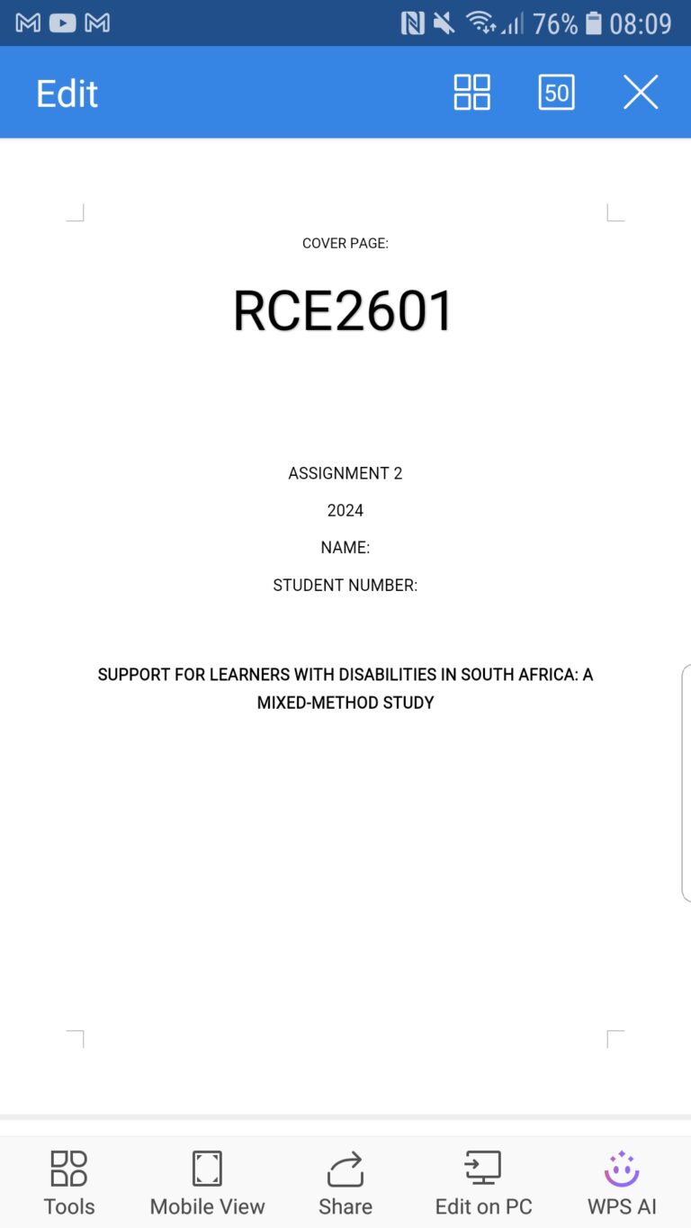 RCE2601 ASSIGNMENT 2 2024 - StudyPass
