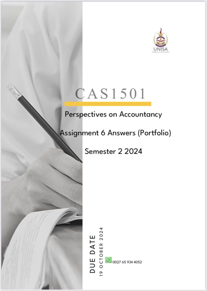 CAS1501 ASSIGNMENT 06 SOLUTIONS (PORTFOLIO)SEMESTER 2,2024