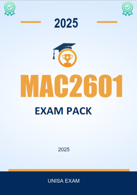 Mac2601 Exam Pack 2025 Studypass