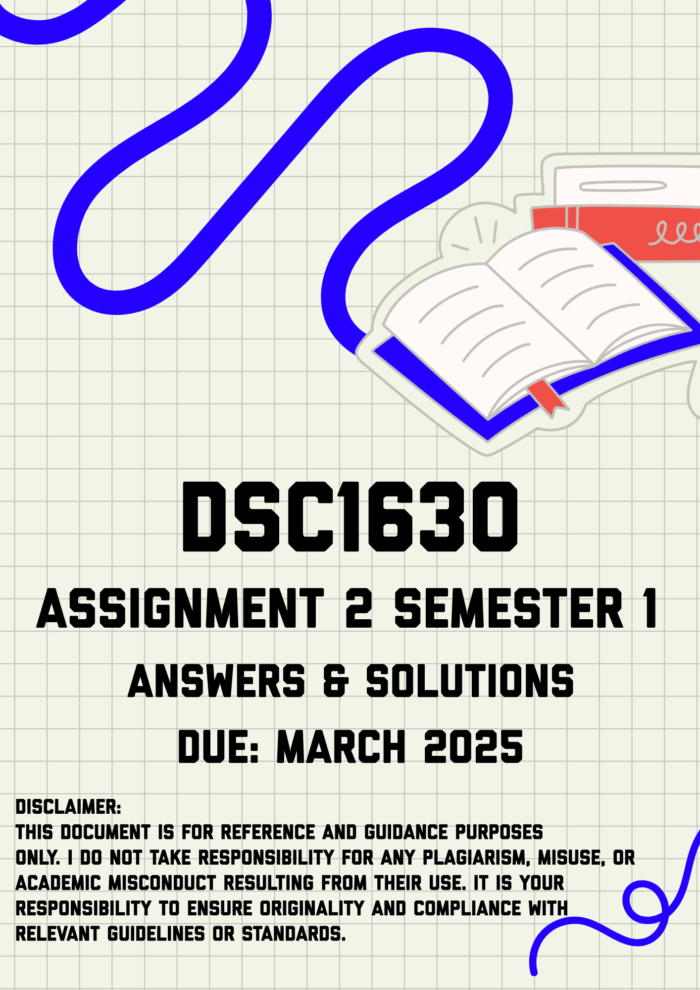 DSC1630 Assignment