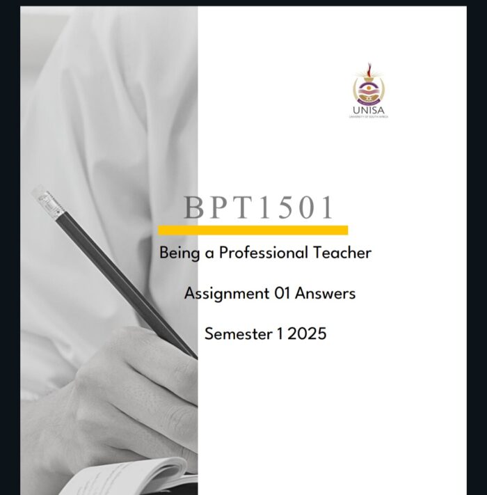 BPT1501 Assignment 01 Solutions ,Semester 1 ,2025