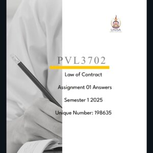 PVL3702 Assignment 01 Solutions ,Semester 1 ,2025
