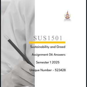 SUS1501 Assignment 06 Solutions ,Semester 1 ,2025
