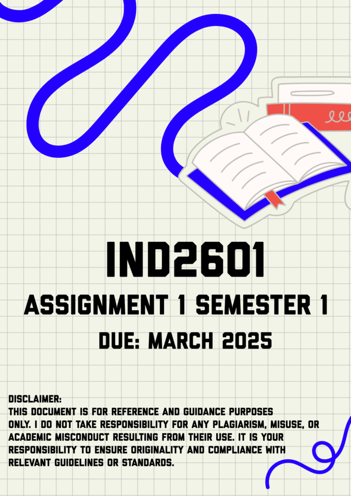 IND2601 Assignment 1
