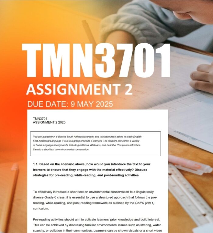 TMN3701 Assignment 2 2025 - Due 9 May 2025