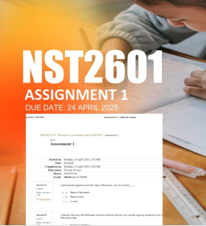 NST2601 Assignment 1 2025 - Due 24 April 2025