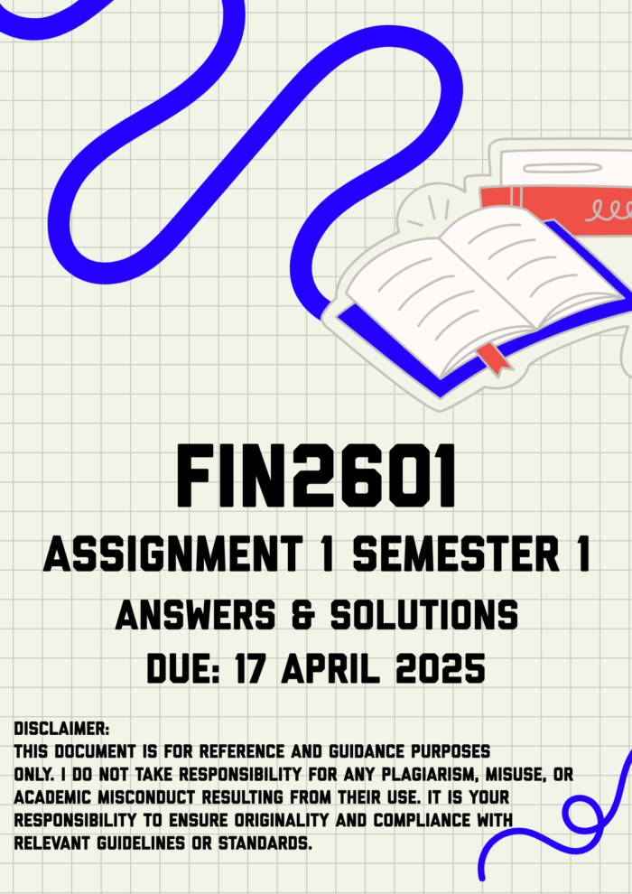 FIN2601 Assignment