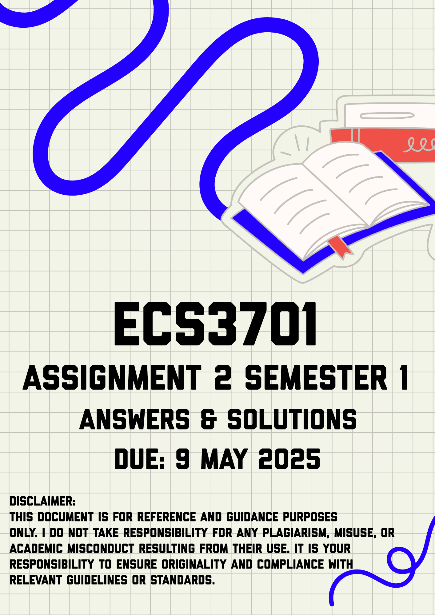 ECS3701 Assignment 2 Semester 1 Memo | Due 9 May 2025