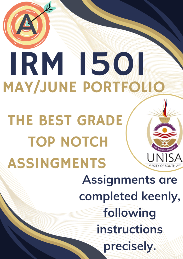 ENG1504 Assignment 3 PORTFOLIO (COMPLETE ANSWERS) Semester 1 2025- DUE 22 May 2025