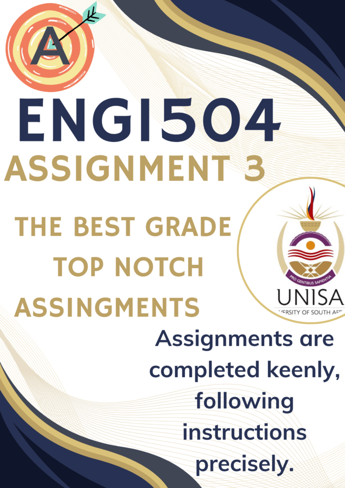 ENG1504 Assignment 3 PORTFOLIO (COMPLETE ANSWERS) Semester 1 2025- DUE 22 May 2025