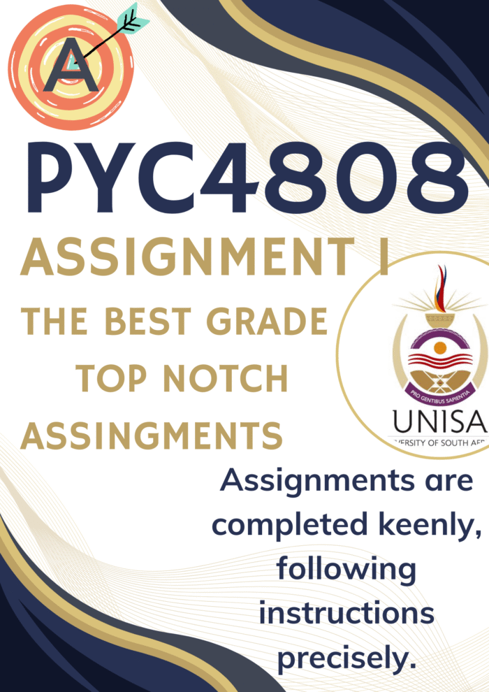 PYC4808 Assignment 1 (COMPLETE ANSWERS) 2025 - DUE 28 May 2025