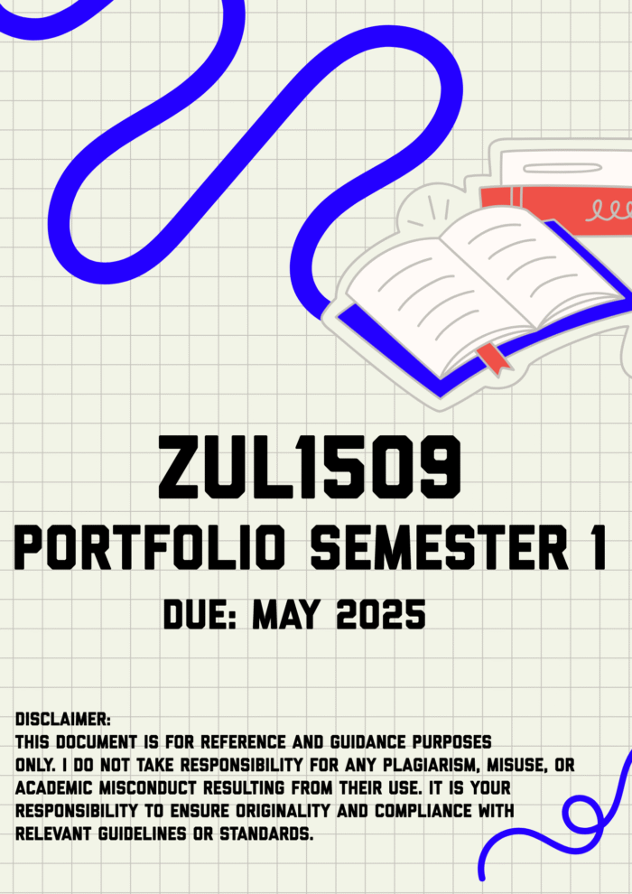 ZUL1509 Portfolio