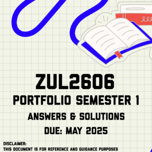 ZUL2606 Portfolio