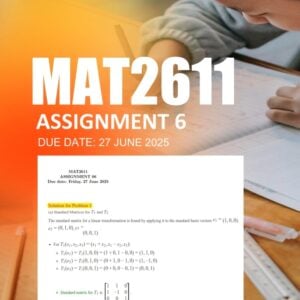 MAT2611 Assignment 6 2025 Due 27 June 2025