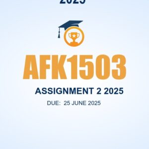 AFK1503 Assignment 2 2025 - Due 25 June 2025